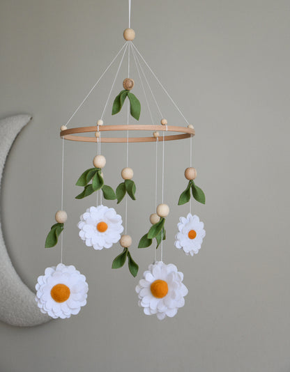 Daisy baby nursery mobile