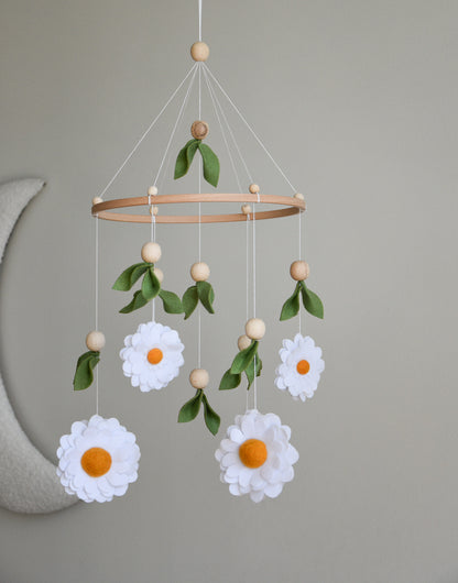 Daisy baby nursery mobile