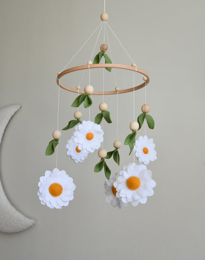 Daisy baby nursery mobile