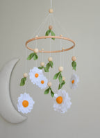 Daisy baby floral nursery mobile - Minidreams Decor