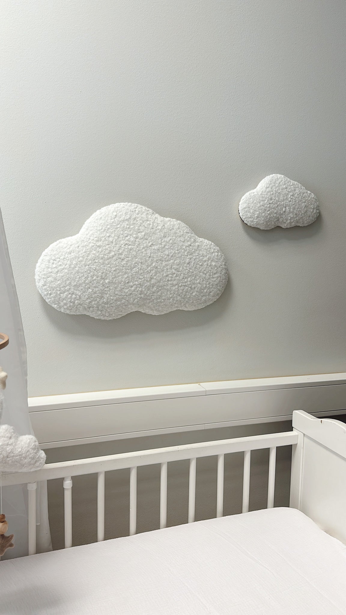 Boucle cloud wall decor