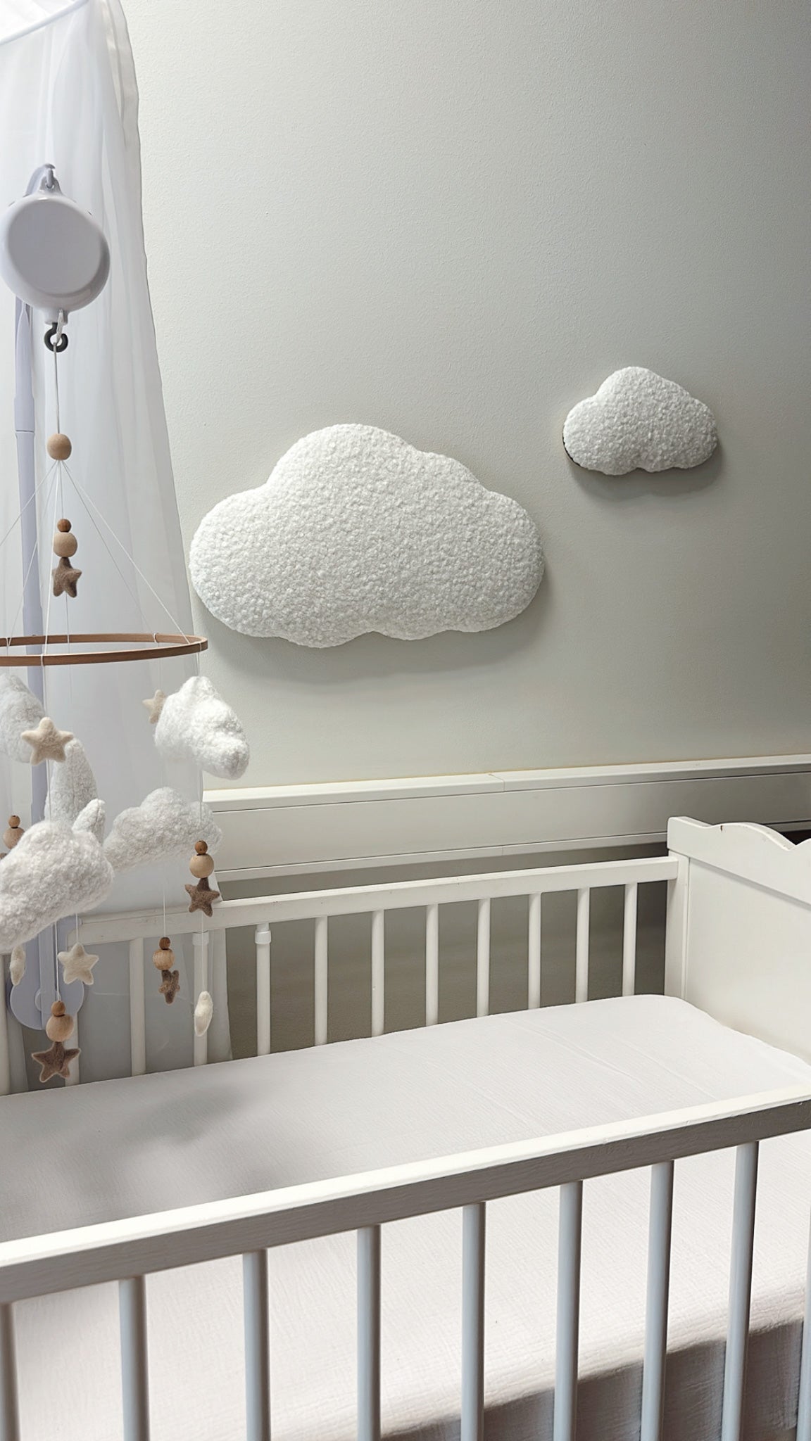 Boucle cloud wall decor