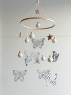 Butterfly nursery baby mobile - Minidreams Decor