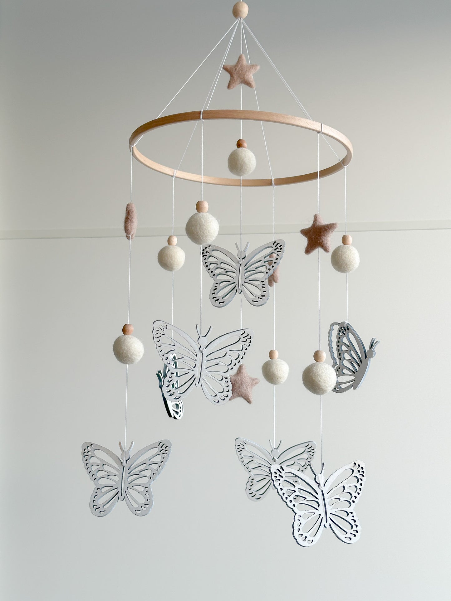 Butterfly nursery baby mobile