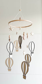Air balloons baby nursery mobile - Minidreams Decor