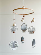 Seashell baby nursery mobile - Minidreams Decor