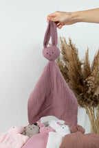 Muslin bunny cuddle blanket - Minidreams Decor