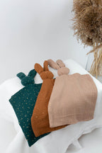 Muslin bunny cuddle blanket - Minidreams Decor