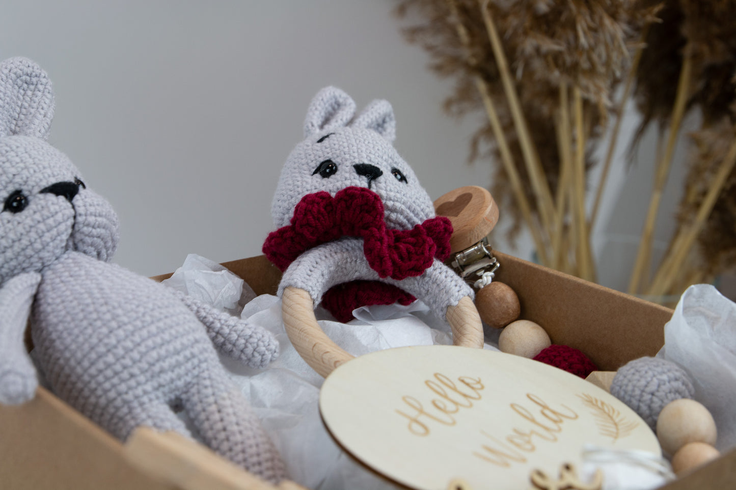 Crochet Bunny Baby Gift Box