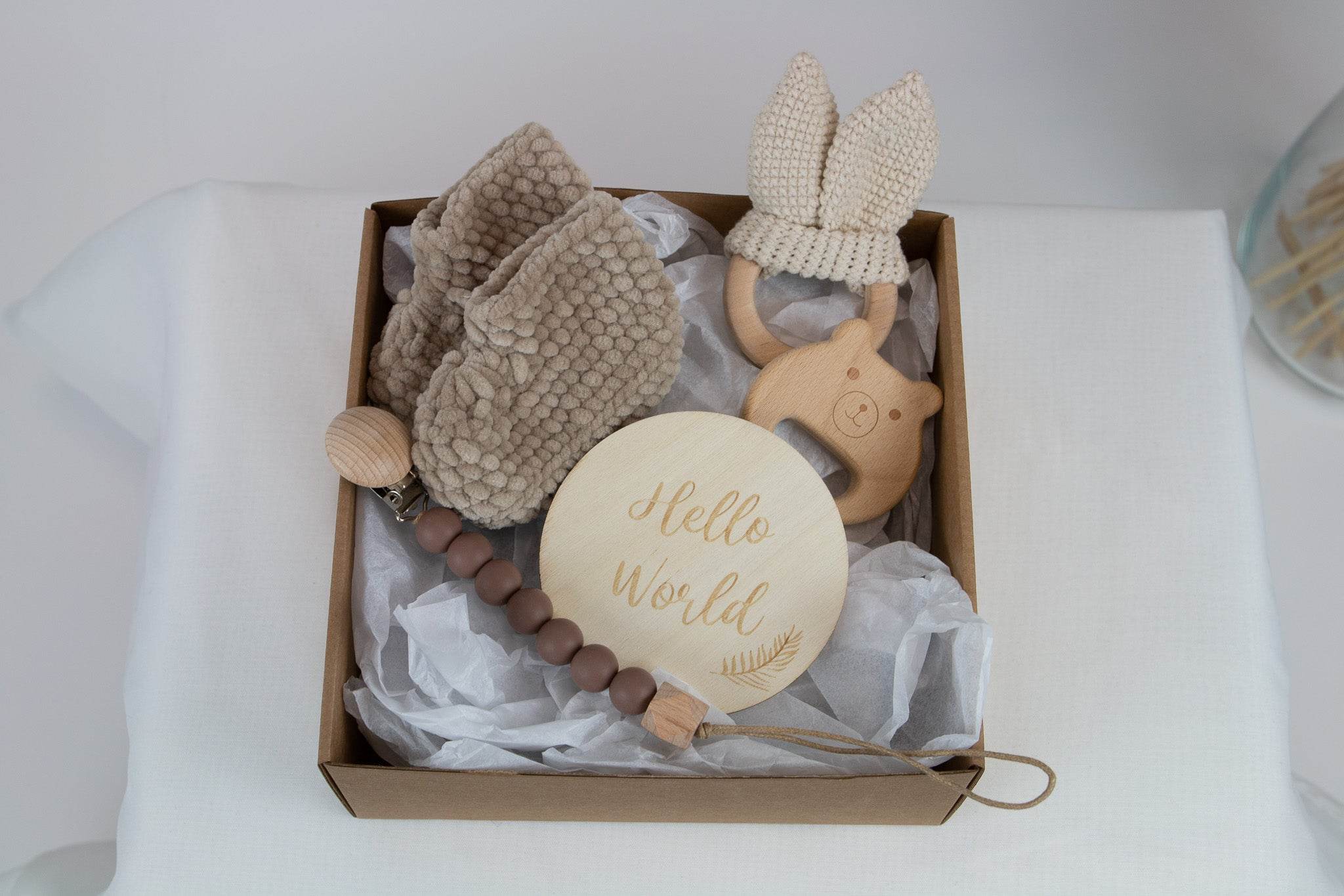 Gift box with newborn socks - Minidreams Decor