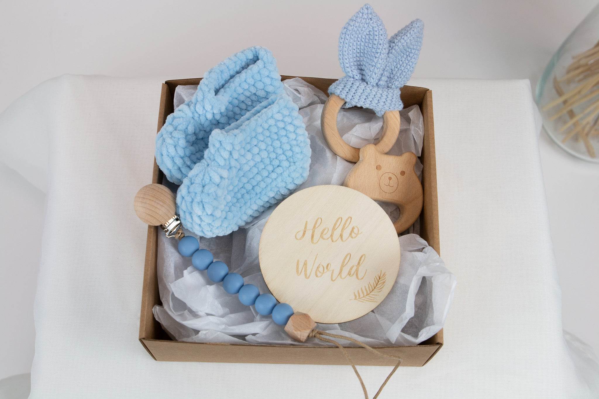 Gift box with newborn socks - Minidreams Decor