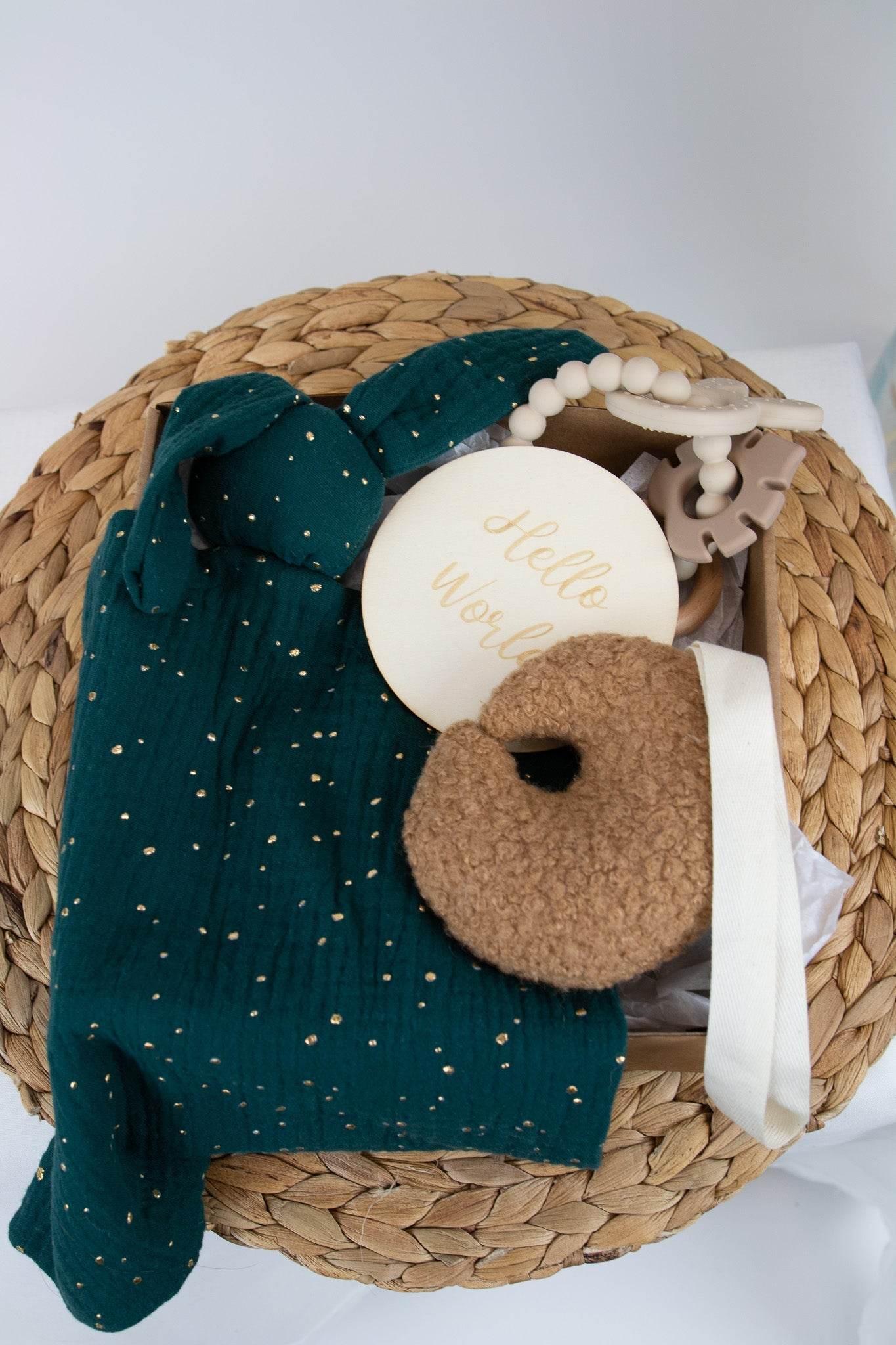 Gift box with Muslin bunny - Minidreams Decor