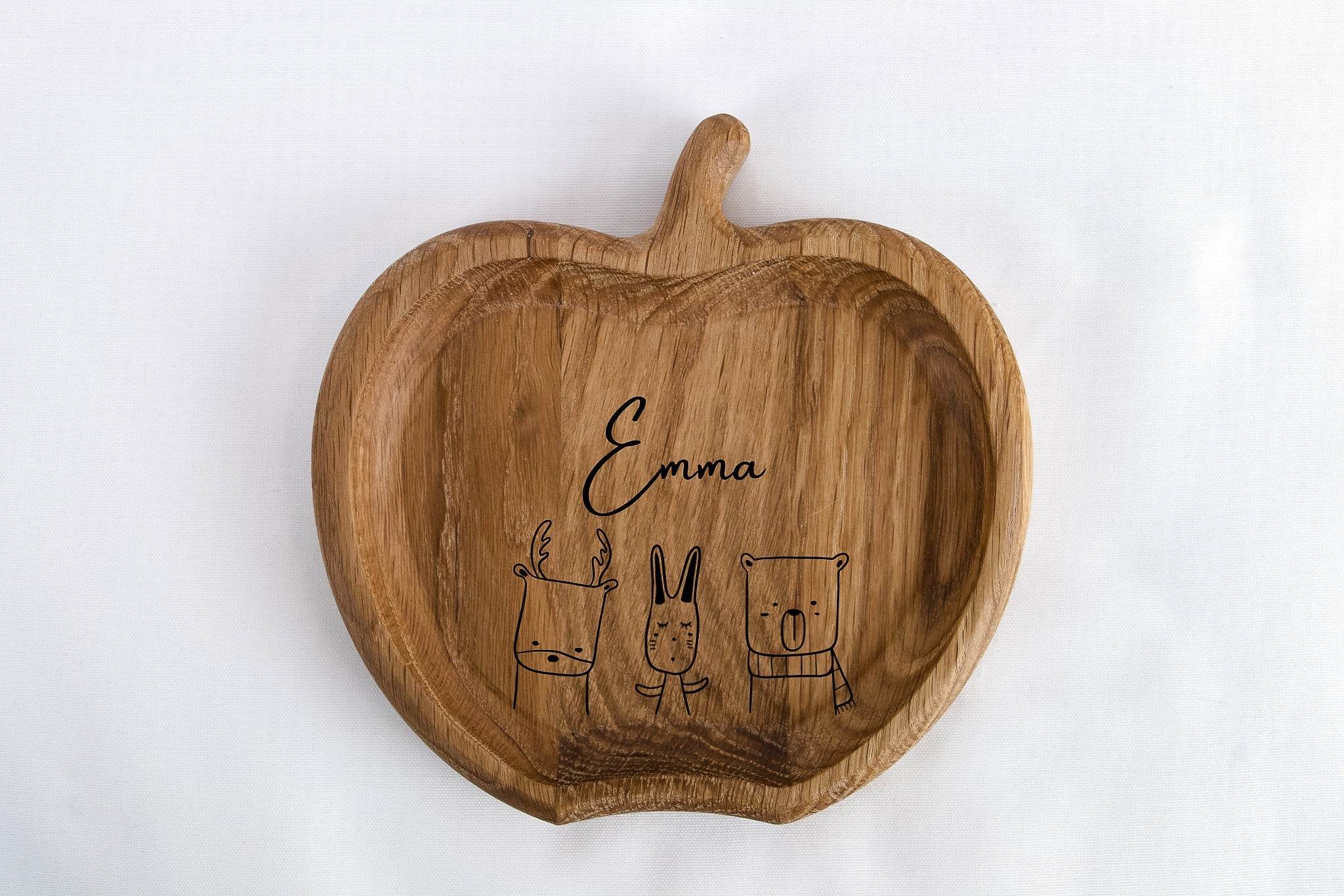 Apple shaped snack plate - Minidreams Decor