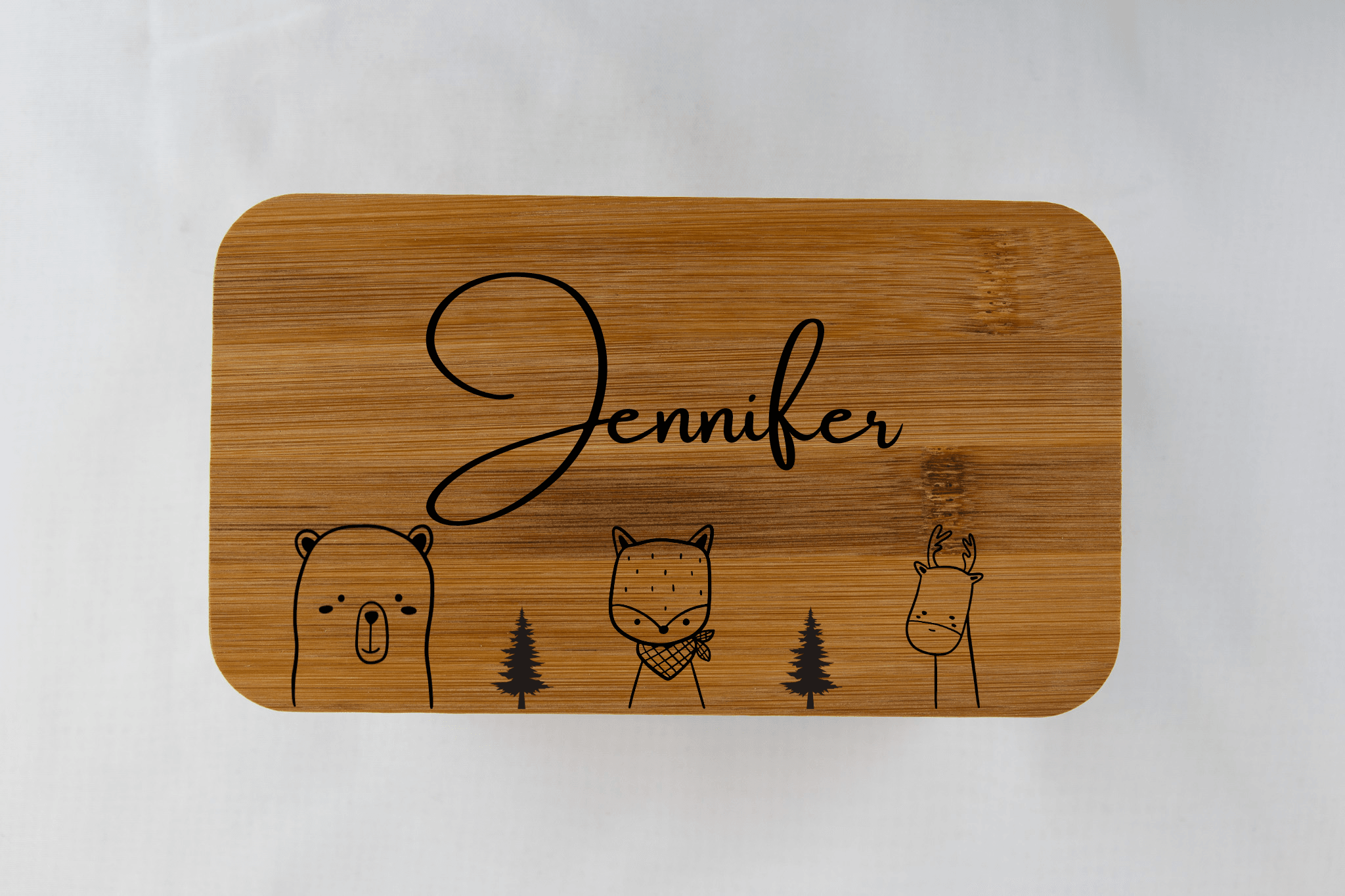 Personalized kids lunch box 1100-1400ml - Forest - Minidreams Decor