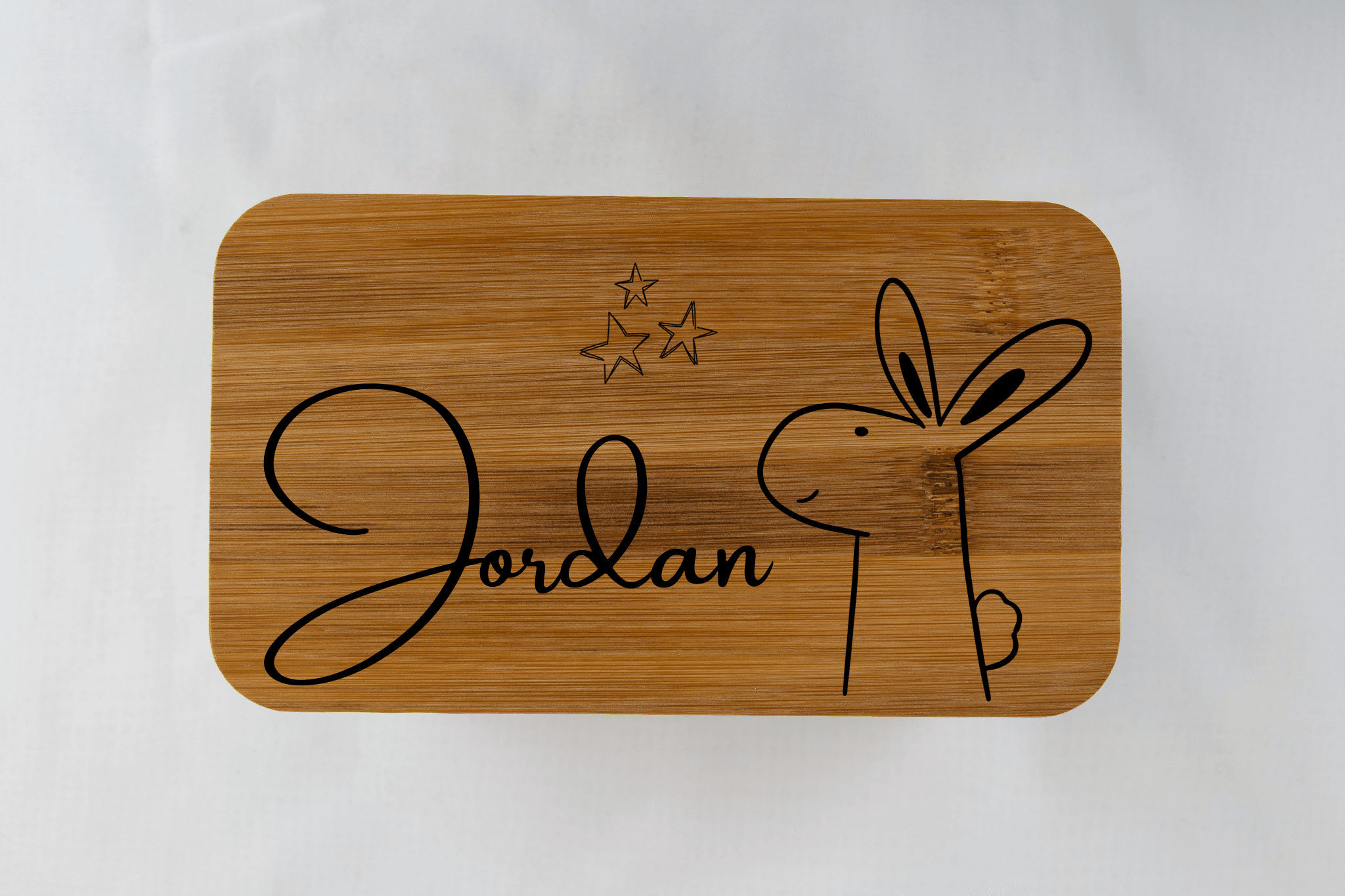 Personalized kids lunch box 1100-1400ml - Bunny - Minidreams Decor