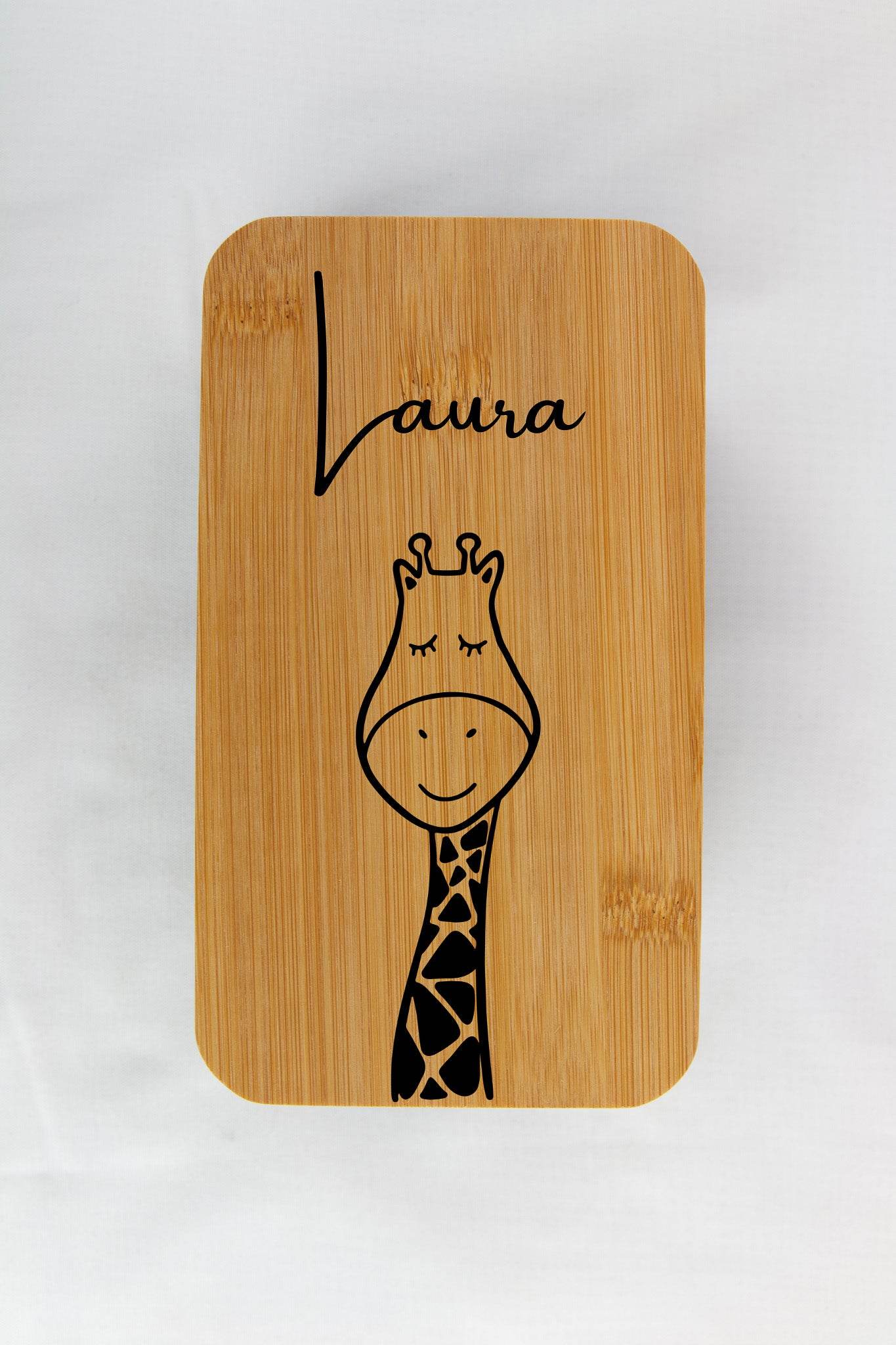 Personalized kids lunch box 1100-1400ml - Giraffe - Minidreams Decor