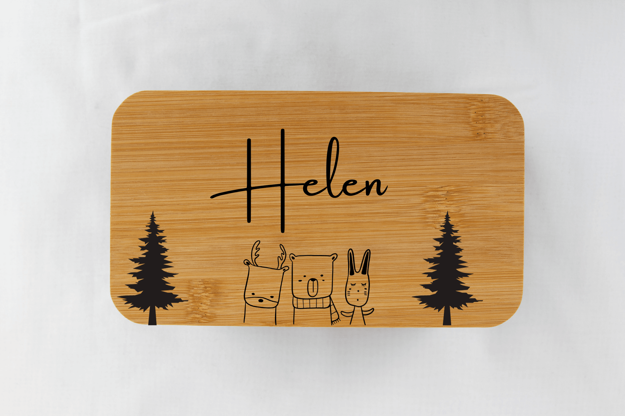 Personalized kids lunch box 1100-1400ml - Forest - Minidreams Decor