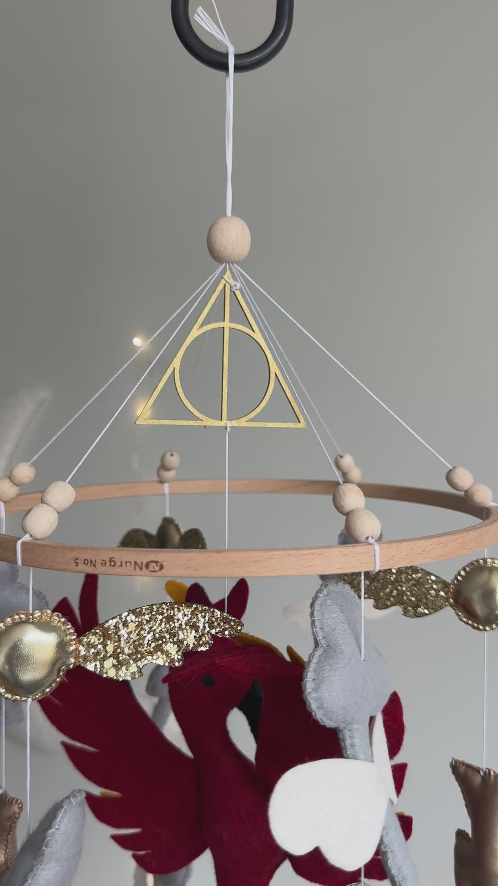 Harry Potter Themed Mobile - Wizard, Phoenix, Flying Keys, Lightning Bolt Decor