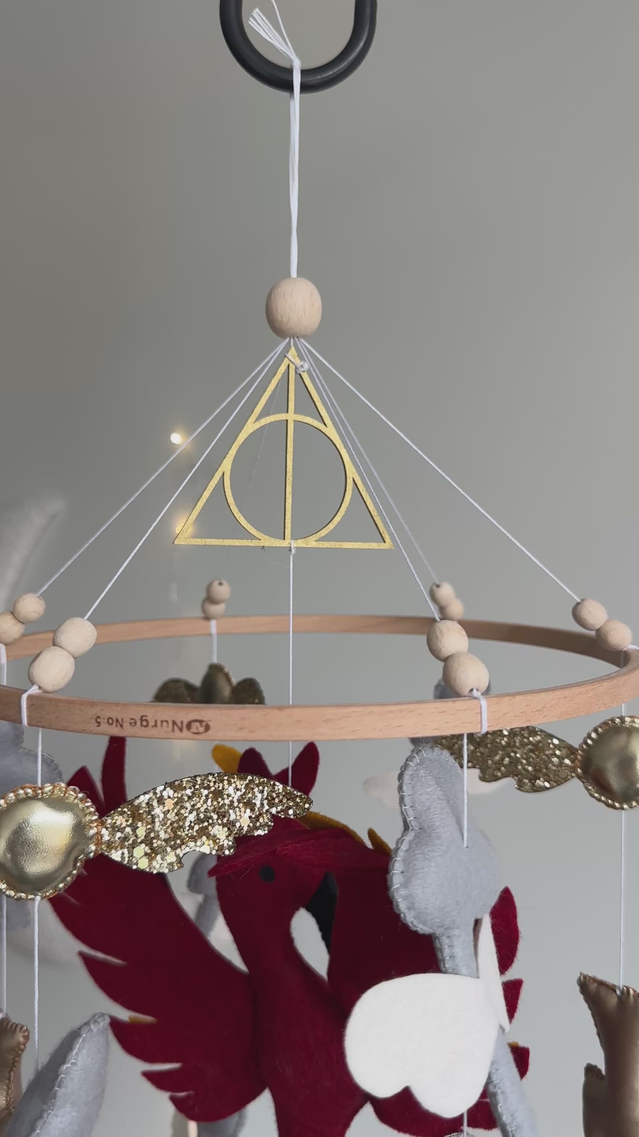 Harry Potter Themed Mobile - Wizard, Phoenix, Flying Keys, Lightning Bolt Decor