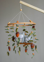 Baby owl and mom owl mobile - Minidreams Decor