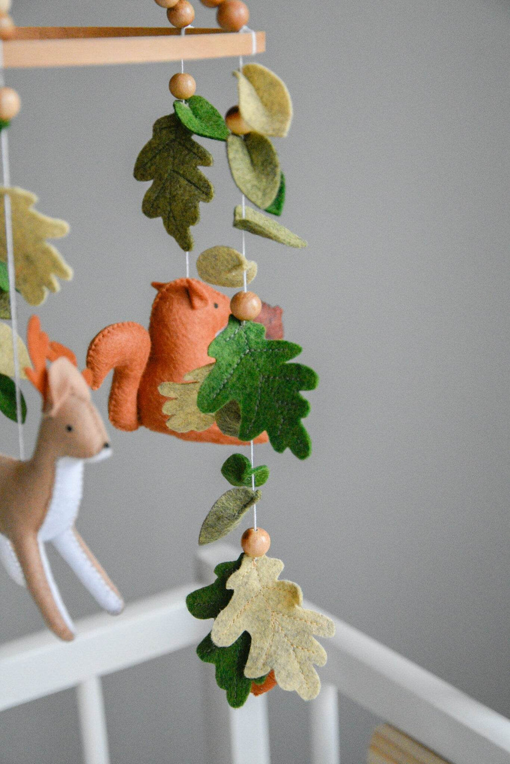 Woodland mobile with forest animals - Minidreams Decor