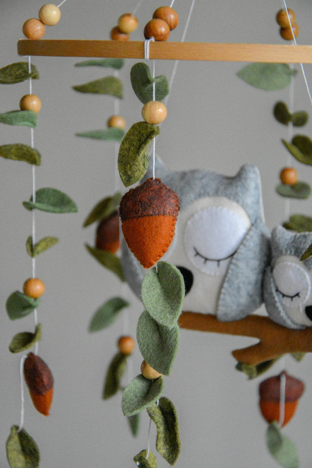 Baby owl and mom owl mobile - Minidreams Decor