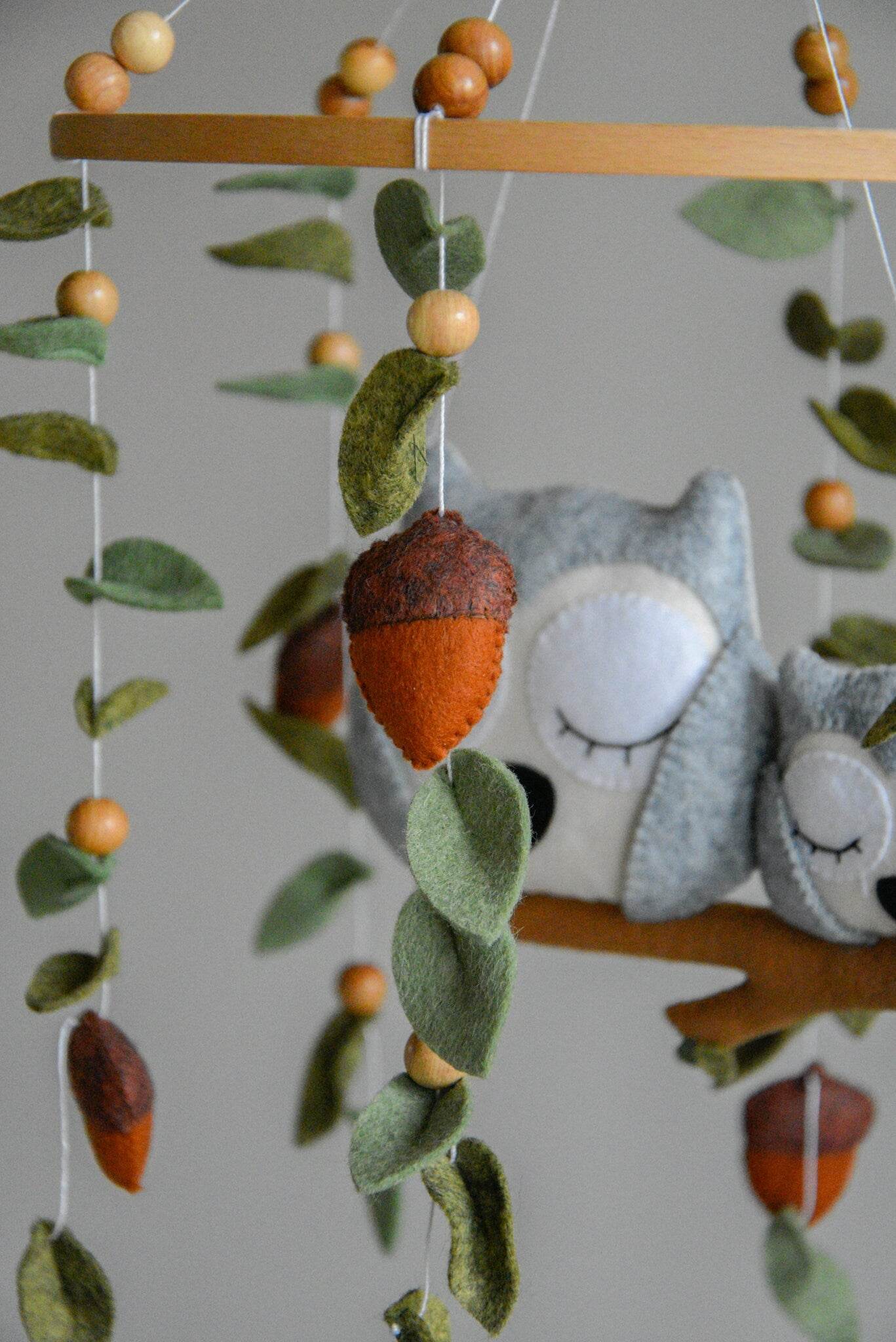 Baby owl and mom owl mobile - Minidreams Decor