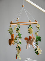 Woodland mobile with forest animals - Minidreams Decor