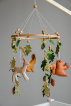 Woodland mobile with forest animals - Minidreams Decor