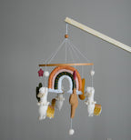 Llama mobile with rainbow stars cactus and moon - Minidreams Decor