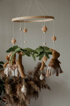 Boho mobile with camel and palm tree - Minidreams Decor