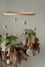 Boho mobile with camel and palm tree - Minidreams Decor